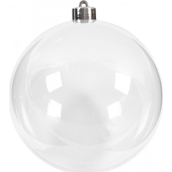 Decoratieve bol - transparant - 13,6 cm