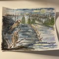 Klant imago Aquarelblok Gelijmd Ruw bos Bogen 300g - A4