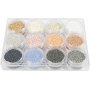 Rocaillekralen - doffe kleuren - 12 x 15 gr