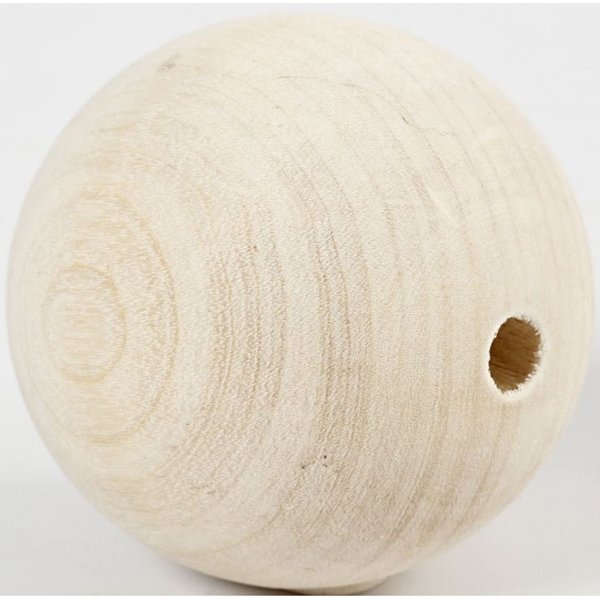 Houten kralen - 60 mm - 3 st