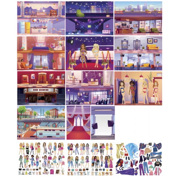 Stickerboek - "Dress us up" Stickerboek - "Dress us up"