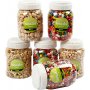 Houten kralen - gemengde kleuren en maten - 6 x 400 ml