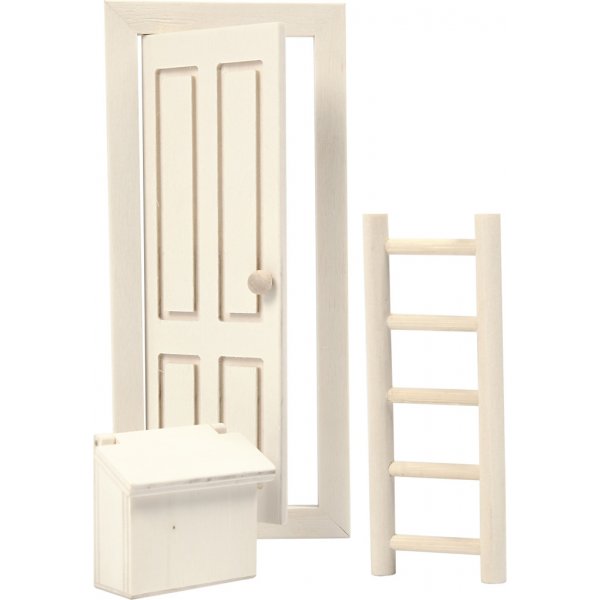 Deur - brievenbus en ladder