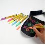 Deco textielstiften - 3 mm - neonkleuren - 6 st