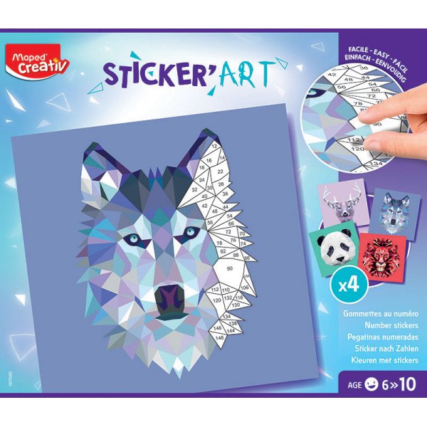 Knutselset - In kaart gebracht - Stickerkunst (6+ jaar)