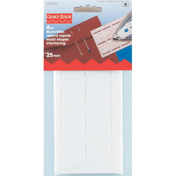Taillebandafstandhouder (Prof. afstandhouder) 25 mm wit 4 m