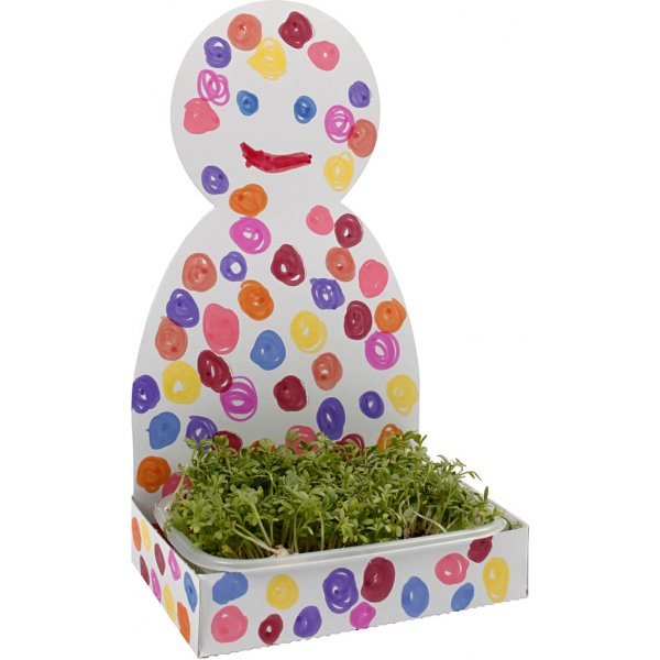 Figuurvormige kweekdozen - wit - 6 st