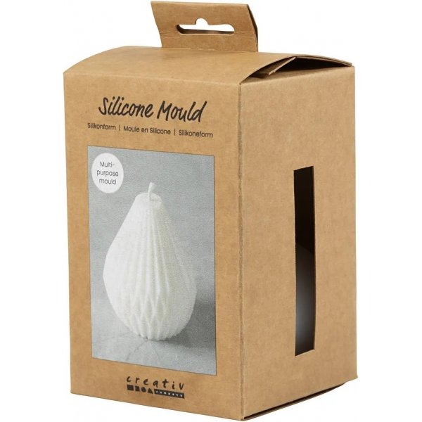Siliconen mal - Gecanneleerde druppelvorm Siliconen mal - Gecanneleerde druppelvorm