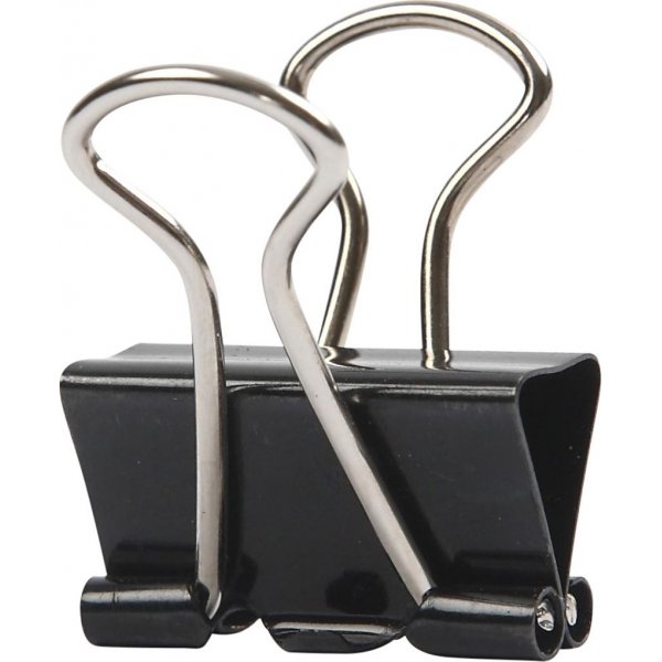 Clips - zwart - 19 mm - 40 st