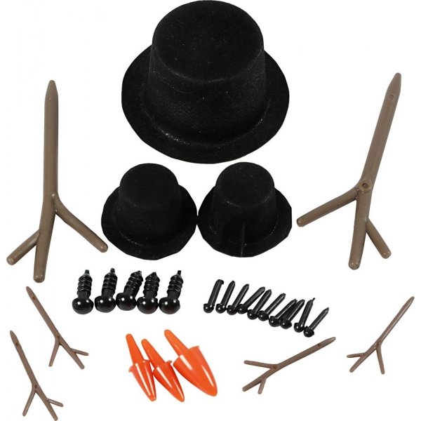 Accessoires voor sneeuwpop