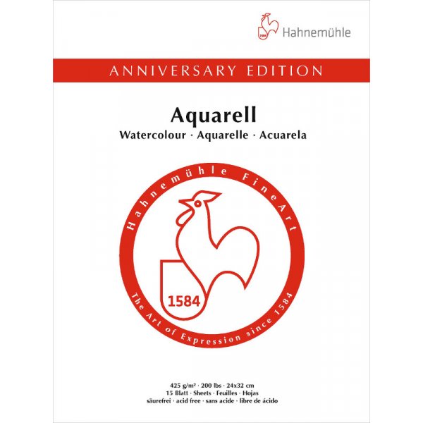 Aquarelblok Hahnemhle 425g Mat - 24x32cm
