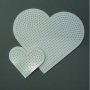 Nabbi parelbord 16/8 cm - wit 2 st. hart mengen