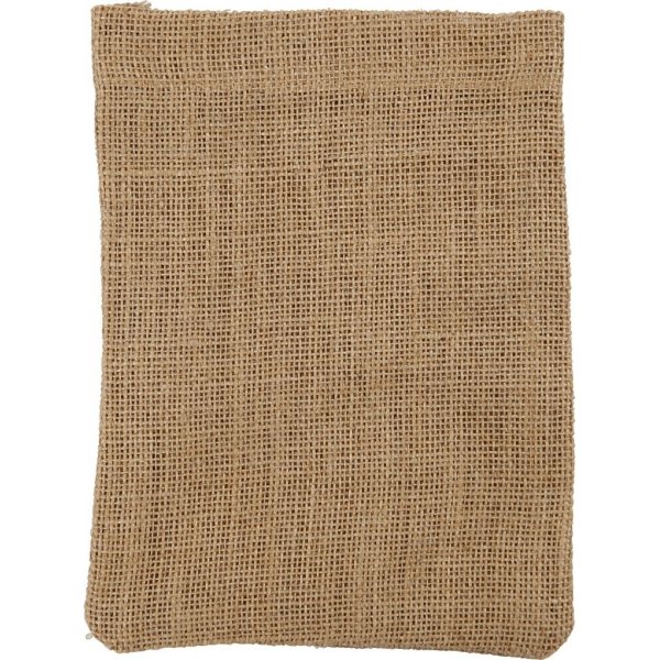Jute zakjes - bruin - 15 x 20 cm - 4 st