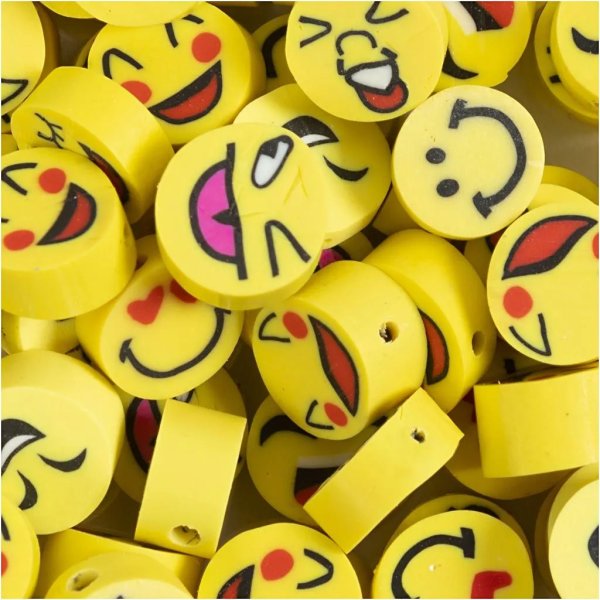 Figuurkralen - Smiley - 60 st