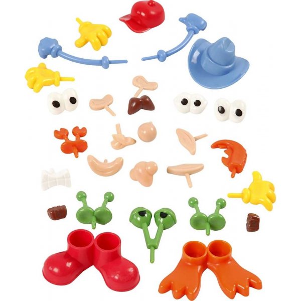 Lichaamsdelen - gemengde kleuren - 26 st