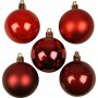 Kerstboomballen - rode harmonie - 6 cm - 20 st