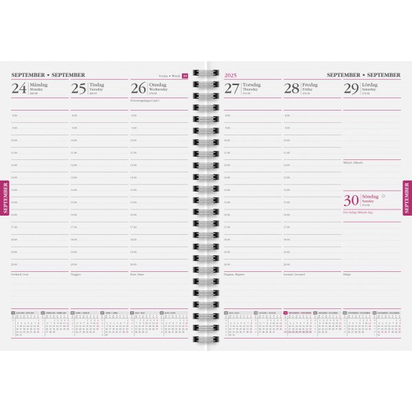 Lerarenkalender - A5 - Zwarte kaft - Almanacksförlaget Lerarenkalender - A5 - Zwarte kaft - Almanacksförlaget