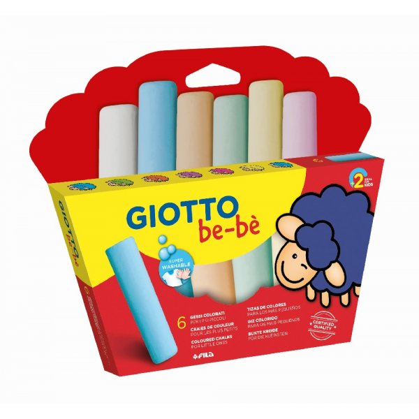 Straatkrijtjes Giotto be-b - 6-pack