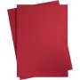 Gekleurd karton - Kerstrood - A2 - 180 gr - 10 vellen