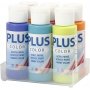 Plus Color Hobbyverf - kleurrijk - 6 x 60 ml