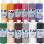 Plus Color Hobbyverf - standaardkleuren - 12 x 250 ml