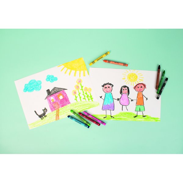 Waskrijt 12 stuks smal