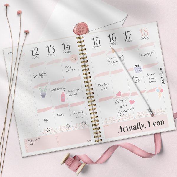 Kalender 24/25 - Life Planner Roze A5