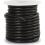 Leren koord - zwart - 3 mm - 5 m