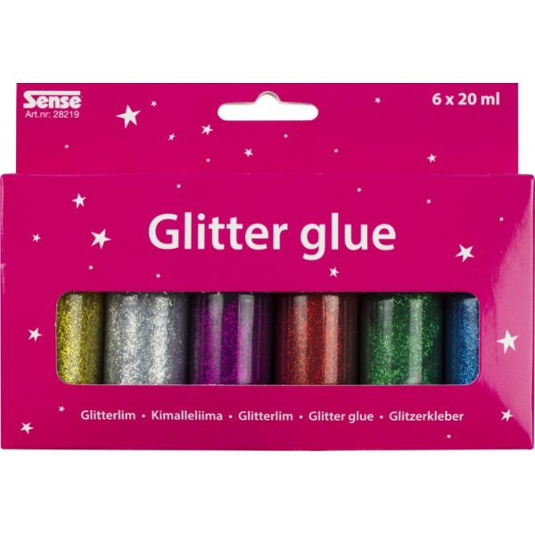 Glitterlijm Flessen 6P