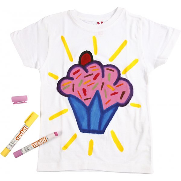 Playcolor Textielverf - gemengde kleuren - 12 st Playcolor Textielverf - gemengde kleuren - 12 st