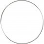 Metalen ring - zilver - 7 cm - 10 st