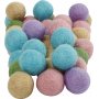 Wolkralen - pastelkleuren - 64 st