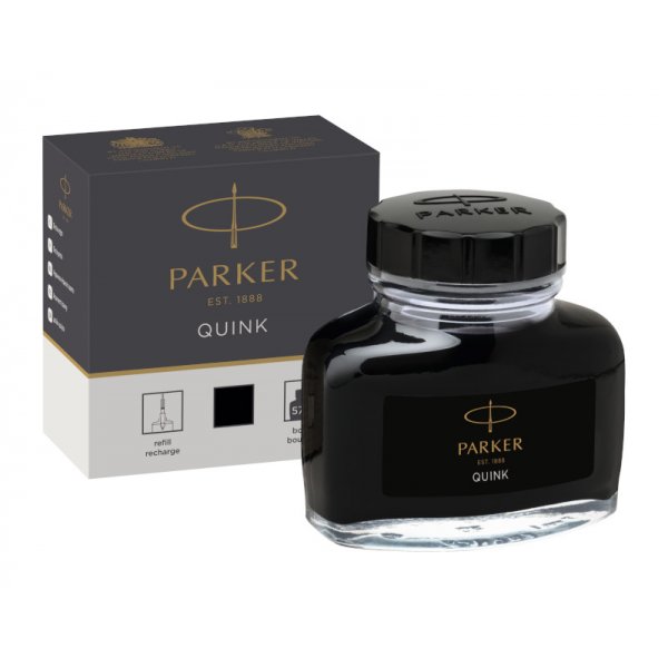 Inkt Parker Quink - Fles 57ml - Zwart