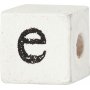 Letterkralen - wit - 8x8 mm - 96 st