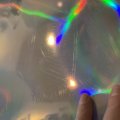 Klant imago Decoratieve kaart holografisch - 50x70 cm - zilver