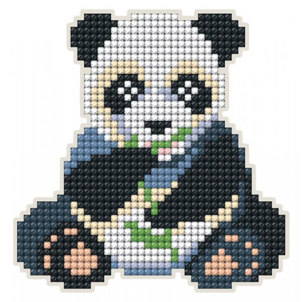 DiamondArt Magneet 10,2x10,4 cm - Panda