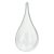 Kunststof druppel 110 mm - 20-pack - glashelder scheidbaar (PS) Kunststof druppel 110 mm - 20-pack - glashelder scheidbaar (PS)