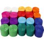 Rollen crpepapier - gemengde kleuren - 20 rollen