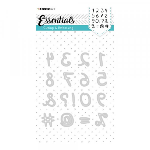 Metalen stencils Cijfers 22mm - 17 delen