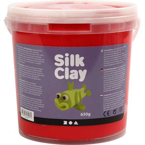 Silk Clay® - rood - 650 gr Silk Clay® - rood - 650 gr