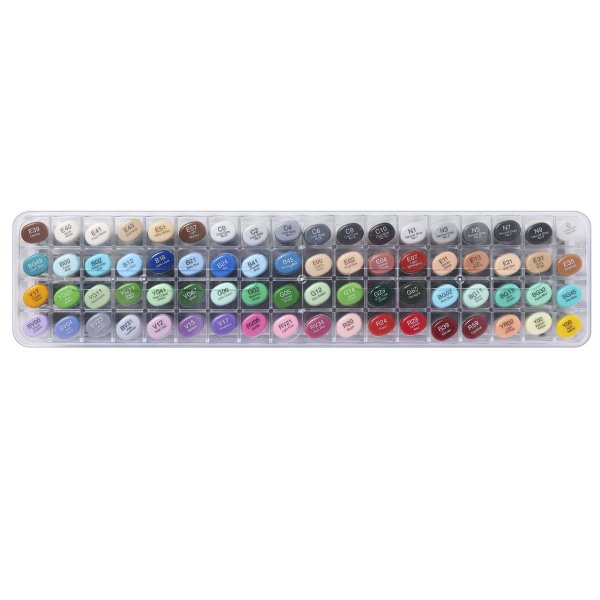 Copic Sketch set - 72 pennen - Basiskleuren B Copic Sketch set - 72 pennen - Basiskleuren B