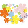 Decoratieve rubberen bloemen - gemengde kleuren - 100 st