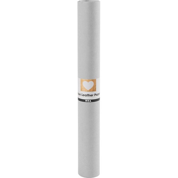 Lederpapier - grijs - effen - 1 m Lederpapier - grijs - effen - 1 m