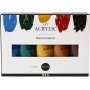Pigment Art Acrylic - mengkleuren - natuurlijke kleuren - halfglans - 5 x 75 ml