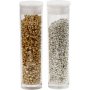 Rocaille kralen - goud - zilver - 2 x 7 gr