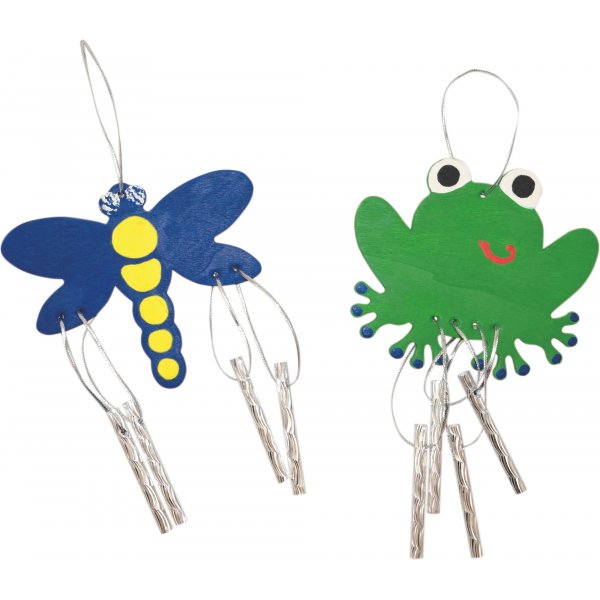 Windgong - kikker, libel, dolfijn & paard - 12 st Windgong - kikker, libel, dolfijn & paard - 12 st