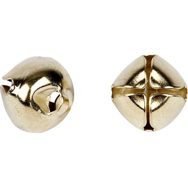 Bellen - goud - 18 stuks - 8/10/13 mm