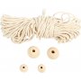 Mini DIY Kit - macram ijskristal/sneeuwvlok
