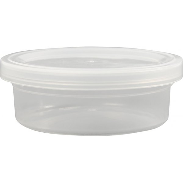 Plastic potje met deksel - 45 ml - 20 st Plastic potje met deksel - 45 ml - 20 st