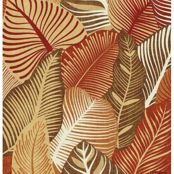 Tafelzeil elegantie grote bladeren rood/bruin